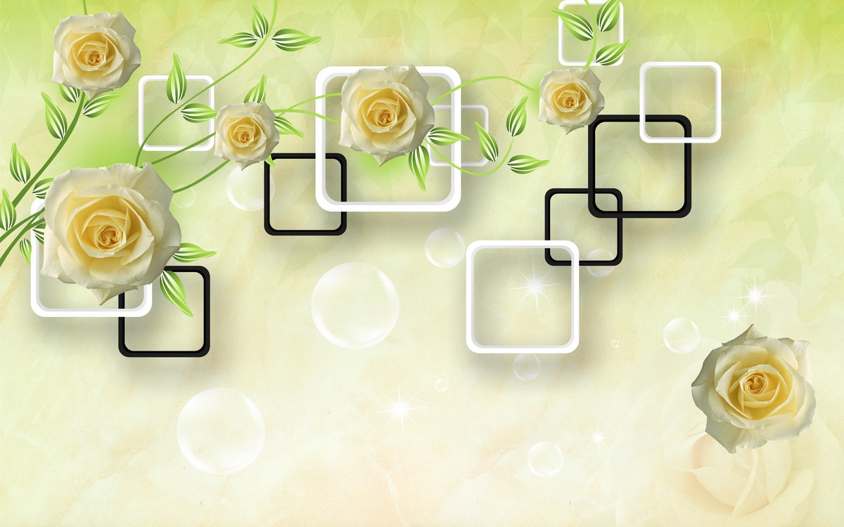 Фреска Воздушные розы